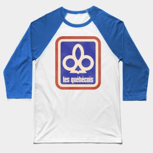 Defunct Les Quebecois De Montreal Lacrosse Team Baseball T-Shirt